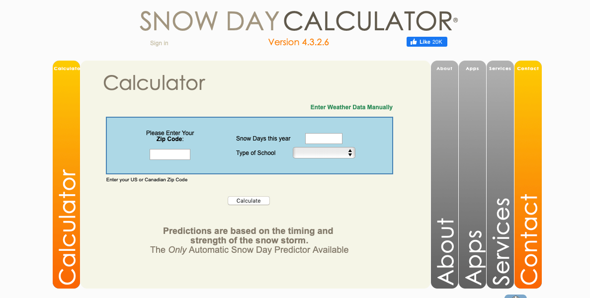 Snow Day Calculator - How to USE 1