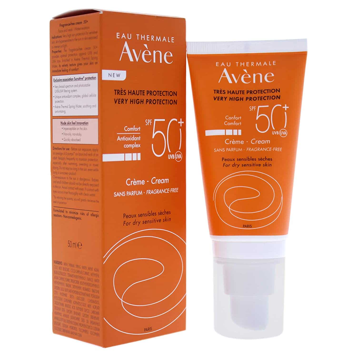 Avene Crème SPF 50+ best sunscreen